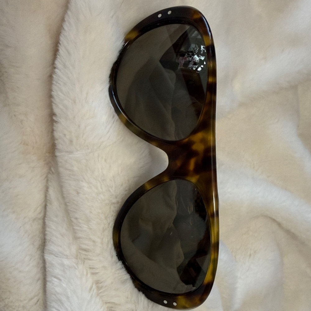 Nike Tortoiseshell Oversized Sunglasses Vintage 76 EV0601 - Brown/Black Lenses